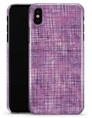 Purple Watercolor Cross Hatch - iPhone X Clipit Case