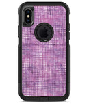 Purple Watercolor Cross Hatch - iPhone X OtterBox Case & Skin Kits