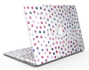 Purple Watercolor Dots over White - MacBook Air Skin Kit