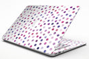 Purple Watercolor Dots over White - MacBook Air Skin Kit