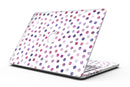 Purple Watercolor Dots over White - MacBook Pro with Retina Display Full-Coverage Skin Kit