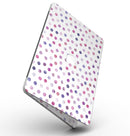 Purple Watercolor Dots over White - MacBook Pro with Retina Display Full-Coverage Skin Kit