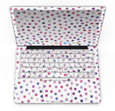 Purple Watercolor Dots over White - MacBook Pro with Retina Display Full-Coverage Skin Kit