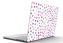 Purple Watercolor Dots over White - MacBook Pro with Retina Display Full-Coverage Skin Kit