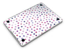 Purple Watercolor Dots over White - MacBook Pro with Retina Display Full-Coverage Skin Kit