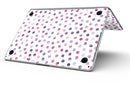 Purple Watercolor Dots over White - MacBook Pro with Retina Display Full-Coverage Skin Kit