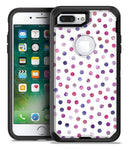 Purple Watercolor Dots over White - iPhone 7 Plus/8 Plus OtterBox Case & Skin Kits