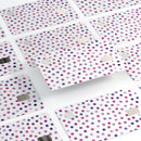 Purple Watercolor Dots over White - Premium Protective Decal Skin-Kit for the Apple Credit Card