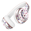 Purple Watercolor Dots over White Full-Body Skin Kit for the Beats by Dre Solo 3 Wireless Headphones