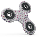 Purple Watercolor Dots over White Full-Body Fidget Spinner Skin-Kit