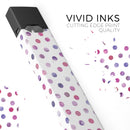 Purple Watercolor Dots over White - Premium Decal Protective Skin-Wrap Sticker compatible with the Juul Labs vaping device