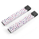 Purple Watercolor Dots over White - Premium Decal Protective Skin-Wrap Sticker compatible with the Juul Labs vaping device