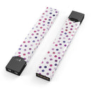 Purple Watercolor Dots over White - Premium Decal Protective Skin-Wrap Sticker compatible with the Juul Labs vaping device