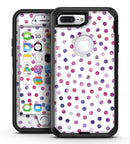 Purple Watercolor Dots over White - iPhone 7 Plus/8 Plus OtterBox Case & Skin Kits