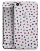 Purple Watercolor Dots over White - Skin-kit for the iPhone 8 or 8 Plus