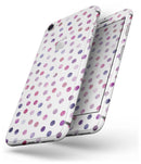Purple Watercolor Dots over White - Skin-kit for the iPhone 8 or 8 Plus