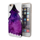 Purple Watercolor Evergreen Tree iPhone 6/6s or 6/6s Plus 2-Piece Hybrid INK-Fuzed Case