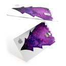 Purple Watercolor Evergreen Tree - Premium Protective Decal Skin-Kit for the Apple Credit Card