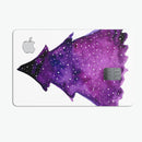 Purple Watercolor Evergreen Tree - Premium Protective Decal Skin-Kit for the Apple Credit Card