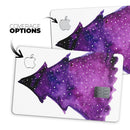 Purple Watercolor Evergreen Tree - Premium Protective Decal Skin-Kit for the Apple Credit Card