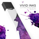 Purple Watercolor Evergreen Tree - Premium Decal Protective Skin-Wrap Sticker compatible with the Juul Labs vaping device