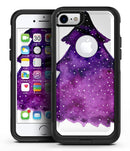 Purple Watercolor Evergreen Tree - iPhone 7 or 8 OtterBox Case & Skin Kits