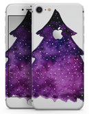 Purple Watercolor Evergreen Tree - Skin-kit for the iPhone 8 or 8 Plus