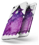 Purple Watercolor Evergreen Tree - Skin-kit for the iPhone 8 or 8 Plus