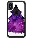 Purple Watercolor Evergreen Tree - iPhone X OtterBox Case & Skin Kits
