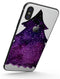 Purple Watercolor Evergreen Tree - iPhone X Skin-Kit