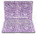 Purple Watercolor Giraffe Pattern - MacBook Air Skin Kit