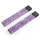 Purple Watercolor Giraffe Pattern - Premium Decal Protective Skin-Wrap Sticker compatible with the Juul Labs vaping device