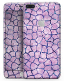 Purple Watercolor Giraffe Pattern - Skin-kit for the iPhone 8 or 8 Plus