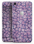 Purple Watercolor Giraffe Pattern - Skin-kit for the iPhone 8 or 8 Plus