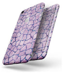 Purple Watercolor Giraffe Pattern - Skin-kit for the iPhone 8 or 8 Plus