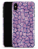 Purple Watercolor Giraffe Pattern - iPhone X Clipit Case