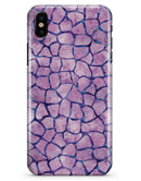 Purple Watercolor Giraffe Pattern - iPhone X Clipit Case