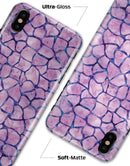 Purple Watercolor Giraffe Pattern - iPhone X Clipit Case