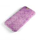 Purple Watercolor Inflated Damask Pattern iPhone 6/6s or 6/6s Plus 2-Piece Hybrid INK-Fuzed Case