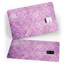 Purple Watercolor Inflated Damask Pattern - Premium Protective Decal Skin-Kit for the Apple Credit Card