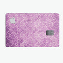 Purple Watercolor Inflated Damask Pattern - Premium Protective Decal Skin-Kit for the Apple Credit Card