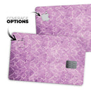 Purple Watercolor Inflated Damask Pattern - Premium Protective Decal Skin-Kit for the Apple Credit Card