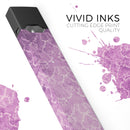 Purple Watercolor Inflated Damask Pattern - Premium Decal Protective Skin-Wrap Sticker compatible with the Juul Labs vaping device