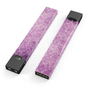 Purple Watercolor Inflated Damask Pattern - Premium Decal Protective Skin-Wrap Sticker compatible with the Juul Labs vaping device