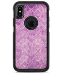 Purple Watercolor Inflated Damask Pattern - iPhone X OtterBox Case & Skin Kits