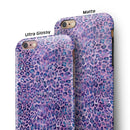 Purple Watercolor Leopard Pattern iPhone 6/6s or 6/6s Plus 2-Piece Hybrid INK-Fuzed Case