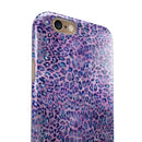 Purple Watercolor Leopard Pattern iPhone 6/6s or 6/6s Plus 2-Piece Hybrid INK-Fuzed Case