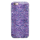Purple Watercolor Leopard Pattern iPhone 6/6s or 6/6s Plus 2-Piece Hybrid INK-Fuzed Case