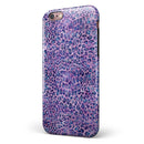 Purple Watercolor Leopard Pattern iPhone 6/6s or 6/6s Plus 2-Piece Hybrid INK-Fuzed Case