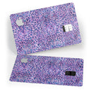 Purple Watercolor Leopard Pattern - Premium Protective Decal Skin-Kit for the Apple Credit Card